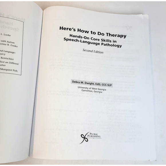 Here's How To Do Therapy 2nd Edition Dwight SLP Textbook DVD Plural Publishing - Picture 2 of 16